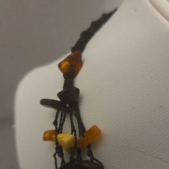 Amber Multi-Strand Necklace - Picture 5 of 5